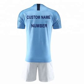 Custom 2019 Club New Design Wholesale Cheap Football Jersey Blue Soccer Kits