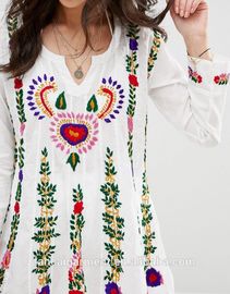 New Model Girl Dress 2018 Casual Embroidered Dress