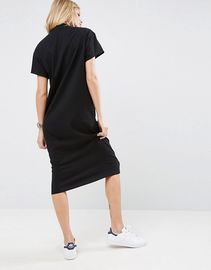 Hot sale Custom Blank Short Sleeve High Neck Cotton Spandex T Shirt Dress LC8429-N