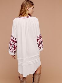 Women Embroidered Oversized Dress