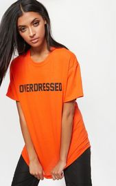 Overdress ladies printed T shirt with O neck