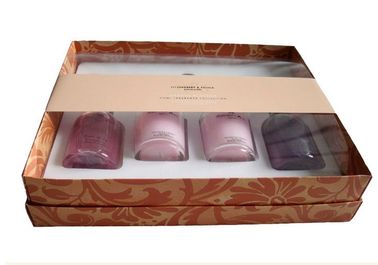 Cosmetic Box Packaging With Plastic Inlay , Skin Care Paper Box Packaging