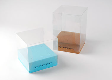 transparent green Plastic Packaging Boxes , fashion chocolate pvc box