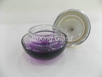 Glass Cosmetic Containers , Colored Glass Bottles  50g Cosmetic Cream Packaging