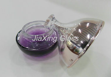 Glass Cosmetic Containers , Colored Glass Bottles  50g Cosmetic Cream Packaging
