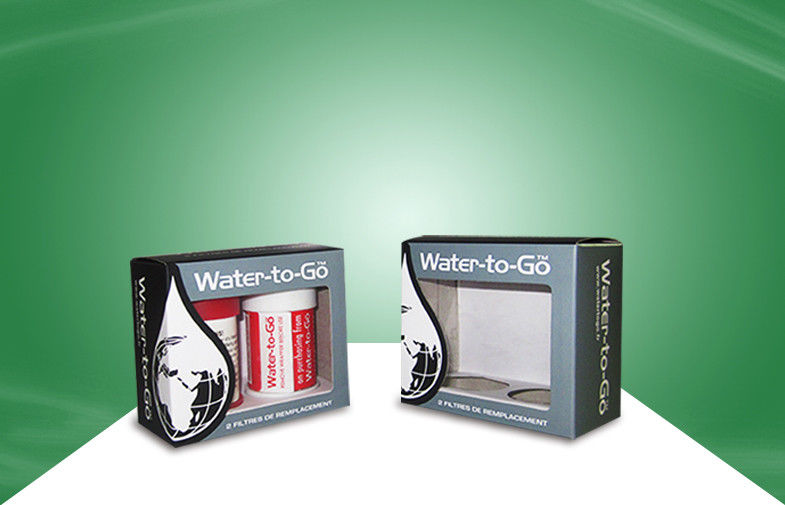 OEM Pantone Color Paper Packaging Boxes Carton Box with PET Window for Filter